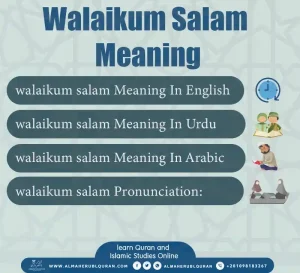 walaikum salam